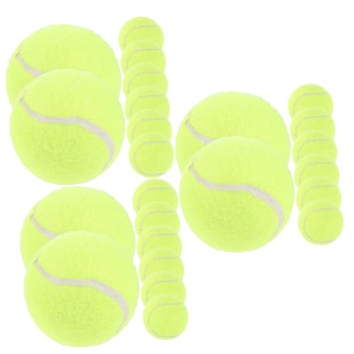 BESPORTBLE 24 STK Tennis trainieren Hundespielzeug Masse Beißball für Hunde Übungsbälle für Tennis Hund wirft Bälle Interactive Dog Toys wurfball für Hunde Gummibälle Tennis-Trainingsbälle von BESPORTBLE