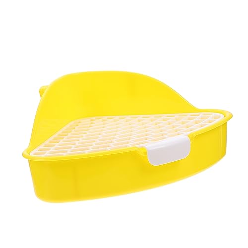 BESPORTBLE 2Er-Box Kaninchentoilette Hamster klo kaninchenklo petbett Hamster Sandbad kleines pinkel Toilette Haustier Kügelchen Häschen Toilette Kaninchen Töpfchen Plastik von BESPORTBLE