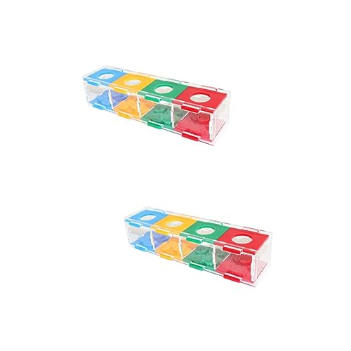 BESPORTBLE 2Er-Box Papagei Schreibtischspielzeug Vögel Spielzeug Puzzle-Spielzeug Haustiererziehungsspielzeug Nymphensittich Spielzeug Vogelspielzeug Papagei Kauspielzeug Münzetui für Papagei von BESPORTBLE