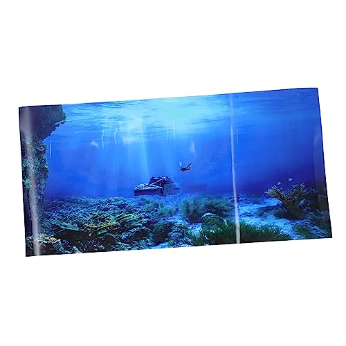BESPORTBLE 2St Aquarium Hintergrundpapier Unterwasserhintergrund botanische Aufkleber entfernbarer Aquarienaufkleber Aquarium-Dekor Glas Hintergrundmalerei Ausrüstung Dekorative Gemälde Bild von BESPORTBLE