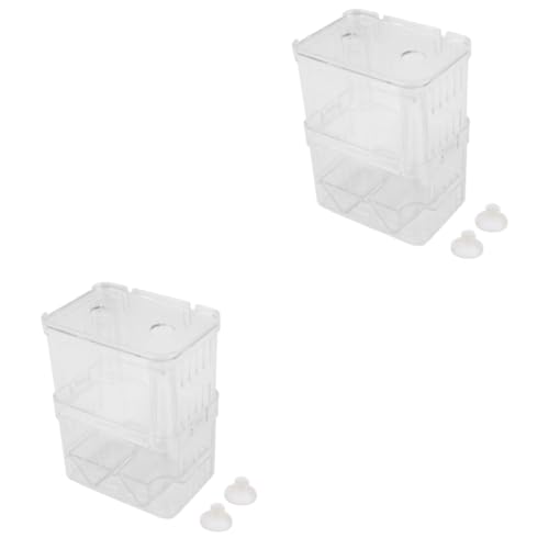 BESPORTBLE 2St Fischbrutkasten hatchamals Guppy-Fisch Inkubatoren hatchimal Brutstätte für Artemia Aquarium Fischzuchtbox Aquarium Brutkasten Aquarium Schwebender Brutkasten Aquarium Zuchtbox von BESPORTBLE