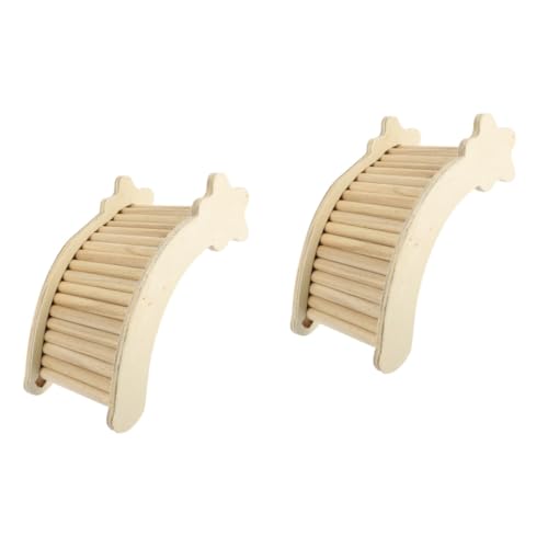 BESPORTBLE 2St Hamster-Kletterleiter tierischer Zaun Haustierlaufstall für Kleintiere Hamster brücke Hamster Spielzeug Spielzeuge Spielset aus Holz Rattenleiter Chinchilla-Erziehungsleiter von BESPORTBLE