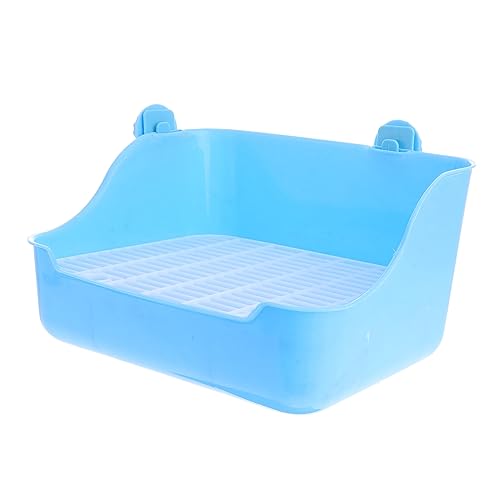 BESPORTBLE 2St Hamster Töpfchentrainer Hamster klo kaninchentoilette ecktoilette kaninchenklo Käfig Töpfchentrainer für Haustiere Kaninchen-Töpfchentrainer Töpfchentrainer für Frettchen Blue von BESPORTBLE