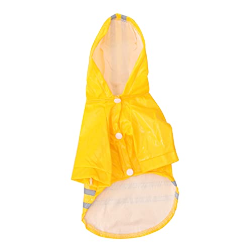 BESPORTBLE 2St Haustier Regen Slicker Hunderegenjacken für kleine Hunde Regenjacke für Hunde Warnschutz Regenjacke Hunde-regencape wimperntusche Hund Regen Slicker Hunde-Regen-Hoodie Yellow von BESPORTBLE