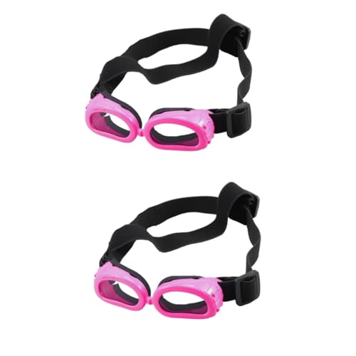 BESPORTBLE 2St Hund Sonnenbrille pet Supplies haustierbedarf Hundesonnenbrille Katzen-Sonnenbrille Haustierzubehör schnapsgläser eine Sonnenbrille Hundebrille Heimtierbedarf für Hunde Rosa von BESPORTBLE