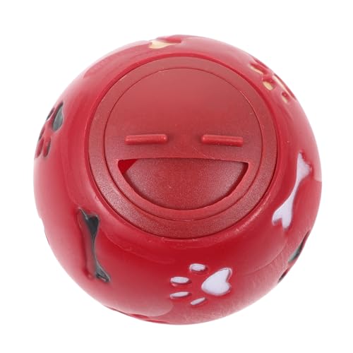 BESPORTBLE 2St Hund leckt Futter Spielzeug Leckerli-Ball für Hunde Interaktiver Leckerli-Spender-Hund Haustier Interactive Dog Toys Dog chew Toy Spielzeuge undichtes Lebensmittelspielzeug rot von BESPORTBLE