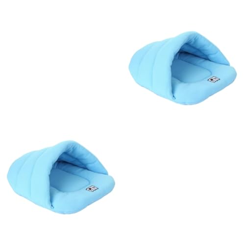 BESPORTBLE 2St Hundematratze pet Bed petbett katzenliege Dog Bed dogbed cat Bed hundebox Matte hundebox pad Katzenkistenauflage Hund schlafunterlage Hundekissen Welpenbett Kätzchenbetten Blue von BESPORTBLE