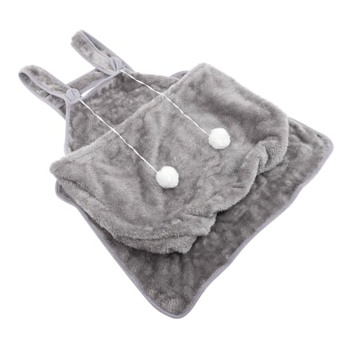 BESPORTBLE 2St Katzen Tasche cat Apron pet Tasche Katzen-Schlafsack Kleiner Hund, der Schürze hält Tragetasche für welpen Hund hält Schürze strapazierfähiger Katzenhalter Korallenvlies Grey von BESPORTBLE