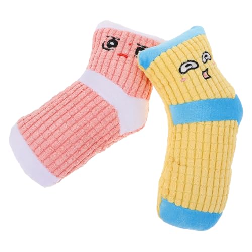 BESPORTBLE 2St Langeweile stressabbau dekompressionsspielzeug Interaktives Plüschspielzeug für Hunde Zahnreinigungsspielzeug für Hunde Quietschendes Socken-Hundespielzeug von BESPORTBLE