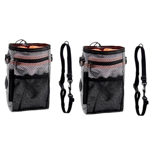 BESPORTBLE 2St Snackbeutel für Haustiere Leckerlibeutel für Hunde Taschen zum Tragen von Spielzeug Leckerlibeutel für Haustiere Hundetrainingstasche Tasche für hundeleckereien Orange von BESPORTBLE