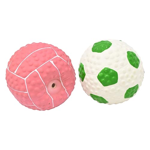 BESPORTBLE 2St Spielzeugball interaktives knete Hundebälle quietschen Bento-Bälle für Hunde Kauer interaktive quietschende Bälle tragbares für Haustiere Emulsion von BESPORTBLE