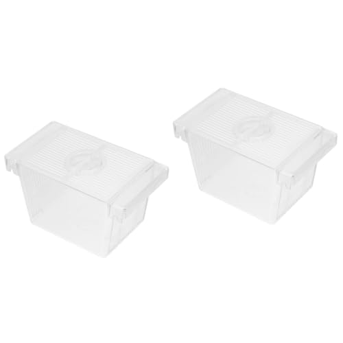 BESPORTBLE 2st Brutkasten Für Frittierboxen Acrylbox Betta-Aquarium Mit Trennwand Trennnetz Für Aquarien Fall Fischzucht Separator Fisch-isolationsfall Lebensraum Für Schildkröten Plastik von BESPORTBLE