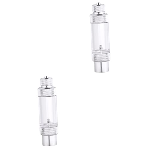 BESPORTBLE 2st Dioxid Messgerät Diffusorregler Für Aquarien Co2 Regler Für Aquarium Co2-diffusor Für Aquarium Doppelkopfblase Co2-blase Der Wasserpflanze Zubehör Für Aquarien Silver von BESPORTBLE