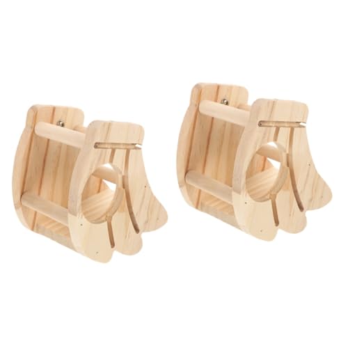 BESPORTBLE 2st Grasständer Aus Holz Für Kaninchen Kaninchenspielzeug Häschen-grashalter Futternapf Für Kaninchen Spielzeug Für Hasen Meerschweinchen Futter Behälter Für Haustierfutter Hölzern von BESPORTBLE