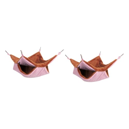 BESPORTBLE 2stücke Doppellagige Plüsch-hängematte Für Kleine Tiere Warmes Schlafnest Für Zuckergleiter Und Eichhörnchen Rosa Gemütlicher Rückzugsort Für Haustiere BESPORTBLE 2stücke Doppellagige Plüsch-hängematte Für Kleine Tiere Warmes Schlafnest Für Zuckergleiter Und Eichhörnchen Rosa Gemütlicher Rückzugsort Für Haustiere von BESPORTBLE