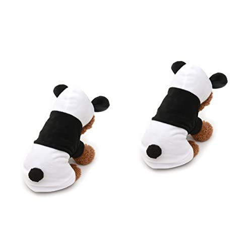 BESPORTBLE 2st Hundekleid Kostü Für Hunde Hunde-Panda-Outfit Katzenmantel Lustige Hundekostüme Kätzchen-Kleidung Katzen-Outfit Winterkleidung Für Haustiere Weihnachtsoutfit Für Hunde von BESPORTBLE