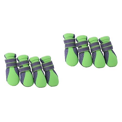 BESPORTBLE Antirutschsocken Hund 2st Hundeschuhe Milchspender Für Welpen rutschfeste Hundestiefel Haustierschuhe Schuhe Für Hunde Stiefel Für Hunde Green von BESPORTBLE