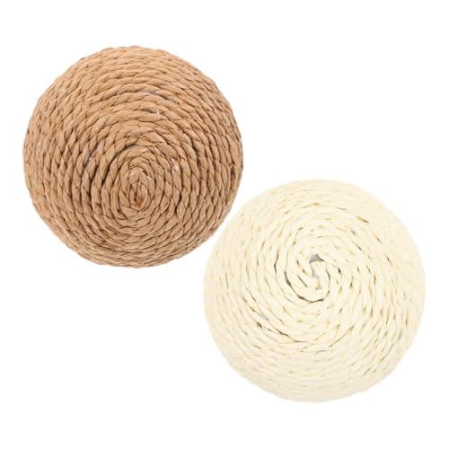 BESPORTBLE Katzenbälle Spielzeug für Hauskatzen 2er-Pack Große Sisalbälle Zum Kratzen und Beißen für Katzen BESPORTBLE Katzenbälle Spielzeug für Hauskatzen 2er-Pack Große Sisalbälle Zum Kratzen und Beißen für Katzen von BESPORTBLE