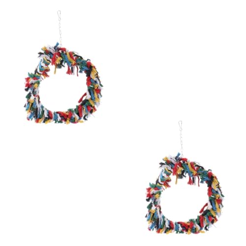 BESPORTBLE 2stücke Papageien Spielzeug Baumwollring Schaukeltuch Für Vögel Bunte Hängeschaukel Aus Weichem Material Für Graupapageien Und Nymphensittiche Zufällige Farbe BESPORTBLE 2stücke Papageien Spielzeug Baumwollring Schaukeltuch Für Vögel Bunte Hängeschaukel Aus Weichem Material Für Graupapageien Und Nymphensittiche Zufällige Farbe von BESPORTBLE