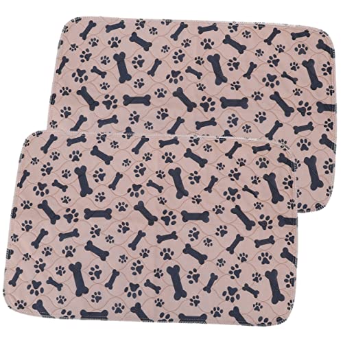 BESPORTBLE 2st Pet Pinkelmatte Zwinger PIPI Pads Für Hunde Groß Kühlung Für Hunde Welpe Hund Wassernapf Pet Pee Pads Waschbar Hundespielzeug Spender Hundeunterlagen Kühlmatte Für Hunde Stoff von BESPORTBLE