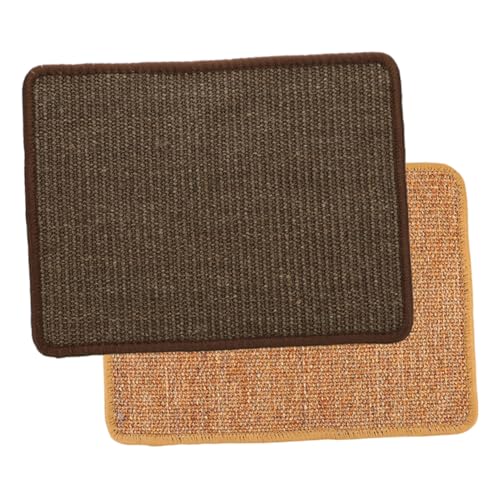 BESPORTBLE 2st Sisal Katzen Griff Katze Kratzmatte Kratzunterlage Für Katzen Aus Sisal Kratzmatte Für Kätzchen Katzenschleifmatte Interaktives Katzenspielzeug Kratzmatte Aus Leinen Für Katzen von BESPORTBLE