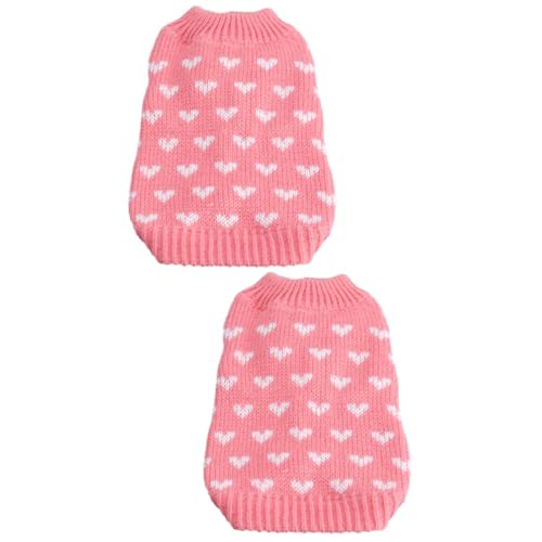 BESPORTBLE 2st Winterpullover Welpen-Overall Hundepullover Overall Für Haustiere Welpenpullover Warmer Hund Welpenweste Welpenkleidung Warme Haustierkleidung Geschenkidee Für Haustierbesitzer von BESPORTBLE