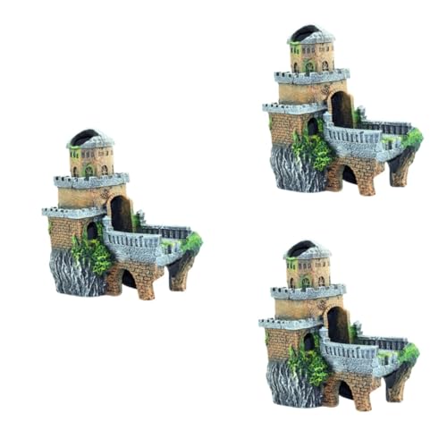 BESPORTBLE 3 STK Aquarium Dekor Tankzubehör Aquariumdekorationen Dekorationen für Aquarien Zubehör für Aquarien Ornament Aquarienverzierung Aquariendekoration Wassertank schmücken Fischhaut von BESPORTBLE