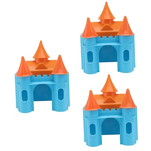 BESPORTBLE 3 STK Hamsterburgnest hamsterhaus Hamster Spielzeug kleintierspielzeug nagerhaus Kleintiergeschenk Spielzeuge Hamsterspielplatz Igelhaus Hamster Unterschlupf Hamsterhütte Plastik von BESPORTBLE