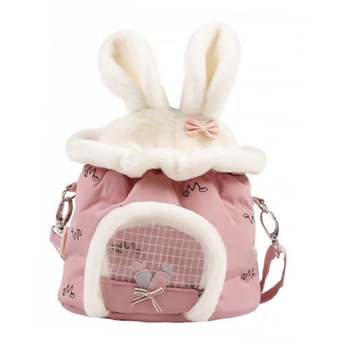 BESPORTBLE 3 STK Hamstertasche Hamster-Reisetransporter Meerschweinchen Träger Kleiner Haustierträger tiertransporttasche pet Backpack tragbare Hamstertrage Kleintiertransporter Plüsch Rosa von BESPORTBLE