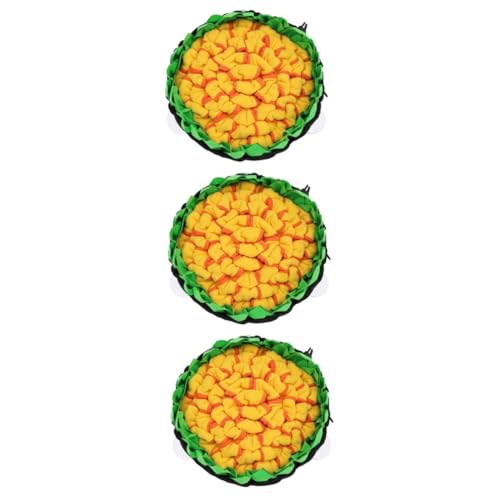 BESPORTBLE 3 Stück Haustier Schnüffelunterlage Welpenmatte Hundematte Welpen Schnüffelmatte Hundeleckerli Matte Haustier Schnüffelmatte Haustier Fütterungsmatte Interaktives Haustier von BESPORTBLE