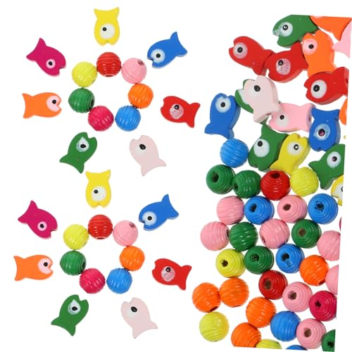 BESPORTBLE 300 STK Lernspielzeug Für Vögel Puzzle-Spielzeug Kauspielzeug Für Papageien Vogelspielzeug Papagei-Vogel-Spielzeug Vögel Bausteine Holzperlen Spielzeuge Der Vogel Zubehör Hölzern von BESPORTBLE