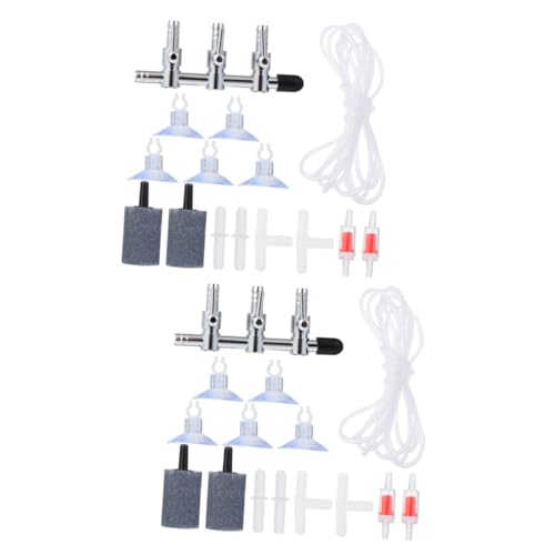 BESPORTBLE 32 STK Aquarienzubehör augplatte Suction Cup luftkanal Sauger Zubehör für Aquarien Luftstromteiler Luftstromverteiler durch Spender Schlauch der Luftpumpe Aquarium Regler Kieselgel von BESPORTBLE