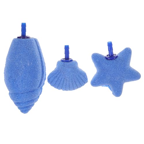 BESPORTBLE 3St Aquarium Luftstein Diffusor Aquariumbecken Schläuche Mini Luftpumpe Aquarium Belüftung Aquarium Zubehör Blasensteine ​​für Aquarien Kleiner Luftstein mineralischer Sand Blue von BESPORTBLE