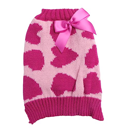 BESPORTBLE 3St Haustierkleidung Strickmantel für Hunde Hunde-Valentinsgruß-outift Haustier-Valentinsgrußpullover hundewintermantel Hunde Winterjacke Haustier-Partykostüm Hundepullover Rosy von BESPORTBLE