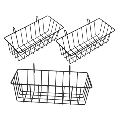 BESPORTBLE 3St Kaninchen Heuraufe Tablett meerschweinchen Futter Meerschweinchenkäfig Hängematte Futterspender Kaninchen-Zubehör Heuraufen für Haustierkäfige Hasenfutter Schmiedeeisen Black von BESPORTBLE