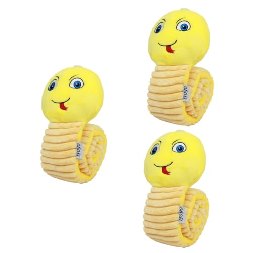 BESPORTBLE 3St Sound-Spielzeug für Haustiere Hundespielzeug Kauspielzeug für Welpen Interactive Dog Toys Dog chew Toy Spielzeug zum Füttern von Hunden Puzzle-Spielzeug für Hunde Plüsch Yellow von BESPORTBLE