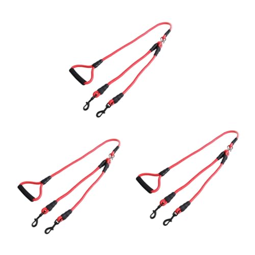 BESPORTBLE 3St Zugband für Haustiere pet Supplies hundebedarf Hundeleine für Dog Lead hundeseile Haustierbedarf Kordelzug Traktionsgurt für Hunde Traktionsgurt für Haustiere rot von BESPORTBLE