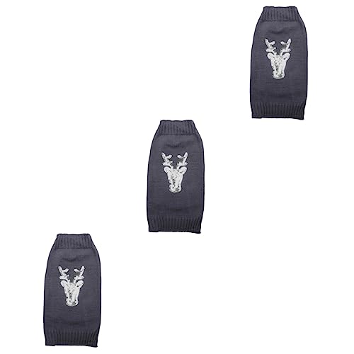 BESPORTBLE 3St entzückende Hundekleidung Hundeweihnachtspullover Hundepullover für kleine Hunde Welpen-Outfits hundepulli Hunde Pulli Winterkleidung für Haustiere warme Haustierbekleidung von BESPORTBLE