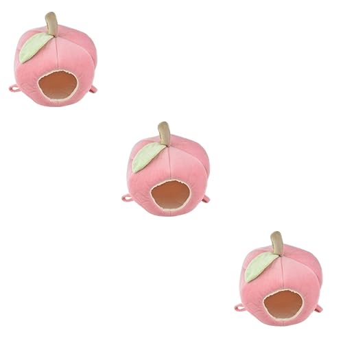 BESPORTBLE 3St kleines Haustiernest haustierbett pet Bed haustierfeldbett petbett Schweinestall Meerschweinchen-Nest Obst Außerirdischer Rosa von BESPORTBLE