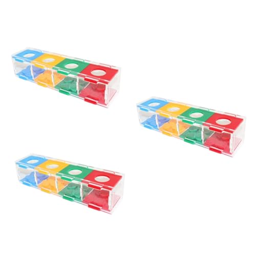 BESPORTBLE 3er-Box Münzetui Für Papagei Futterspielzeug Für Papageien Vögel Spielzeug Papagei Kauspielzeug Gehirnspielzeug Puzzle-Spielzeug Papageien-puzzlespielzeug Futterspielzeug Für Vögel von BESPORTBLE