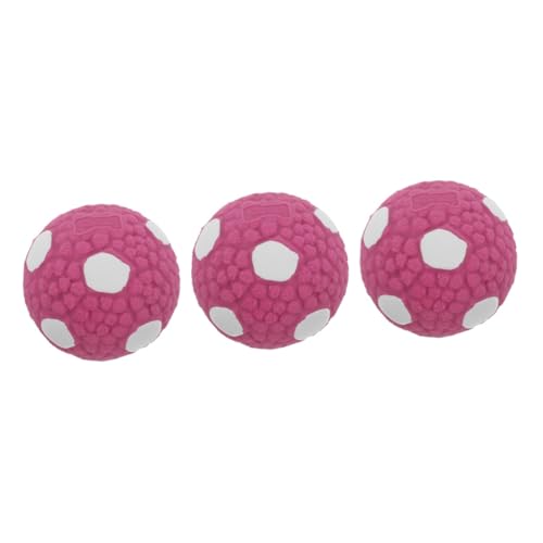 BESPORTBLE 3st Hundespielzeugball Kauspielzeug Für Welpen Hundebälle Outdoor-spielset Aktiver Rollender Ballhund Bälle Für Kleine Hunde Bissfester Welpenball Welpe Beißball Violett Gummi von BESPORTBLE