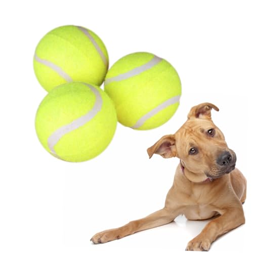 BESPORTBLE Riesiges Hundetrainingsspielzeug 3 Stück Kau-tennisbälle für Hunde Spielzeug für Haustiere Apportiertraining Beißbälle von BESPORTBLE