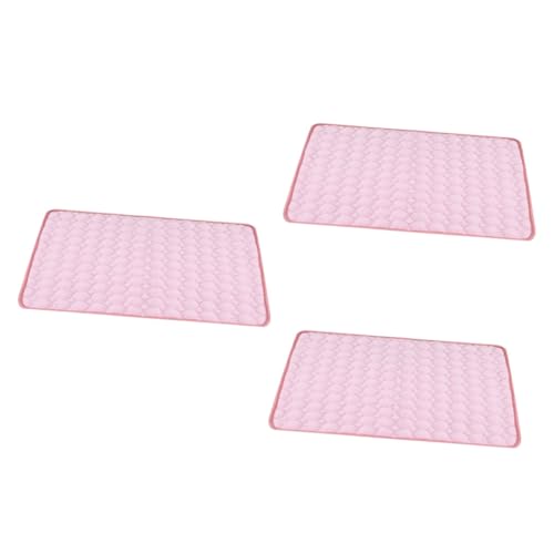 BESPORTBLE 3st Kissen Für Hunde Waschbare Haustiermatten Tierfutter Schlafende Haustiermatte Katzen- Und Hundekissen Haustierbett Kühlendes Haustierkissen Sofa-haustiermatte Welpe Rosa von BESPORTBLE