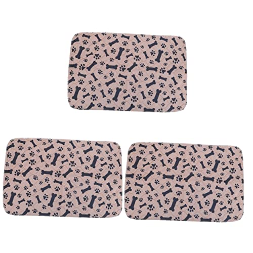 BESPORTBLE 3st Pet Pinkelmatte Waschbare Hundepipimatte Meerschweinchen Pee Pad Tiere Pads Hundepipipads Groß Töpfchen Für Hunde Waschbare Hundeunterlagen Hamster-PIPI-pad Stoff von BESPORTBLE