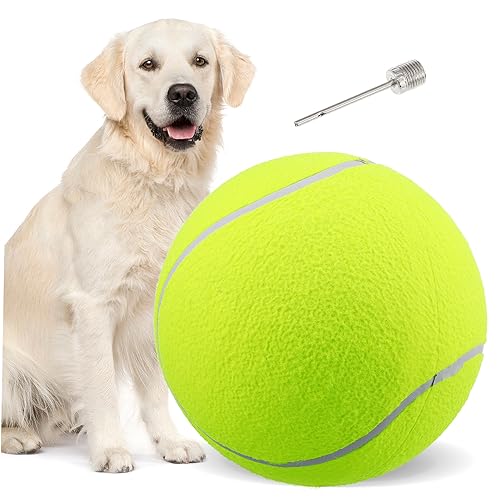 BESPORTBLE 3st Riesiger Tennisball Großer Tennisplatz Für Aufblasbare Tennisbälle Spielzeug Für Draußen Hund Spielt Tennis Ball Großer Tennisball Für Hunde Großer Ball Für Hunde Hundebälle von BESPORTBLE