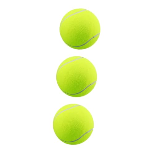 BESPORTBLE 3st Tennisball Für Haustiere Kauspielzeug Für Hunde Pet-Ball-Spielzeug Beißball Für Haustiere Riesiges Ballspielzeug Kugelspielzeug Kauspielzeug Für Haustiere Ball Spielen Gummi von BESPORTBLE