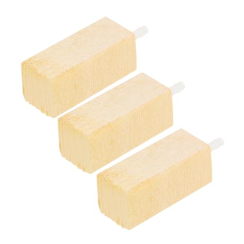 BESPORTBLE Aquatische Umwelt 3 Stücke Holz Blase Stein Diffusor Aquarium Luft Stein Für Protein Skimmer Bubbler Holz von BESPORTBLE