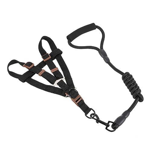 BESPORTBLE 4 Sätze Haustierleine Hundeweste Laufgürtel für Hunde Haustier Geschirr Hundeseil Trainingsleine für Hunde hundegurt hundelaufband Dog Lead Welpenleine Hundeleinenset Nylon Black von BESPORTBLE