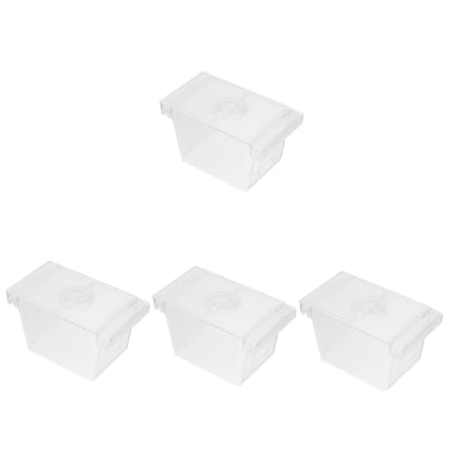 BESPORTBLE 4 Stück Bratbox Brutkasten Boxen Fischkoffer Betta Aquarium Mit Trennwand Aquarium Zubehör Aquarium Kindergarten Schildkröte Lebensraum Aquarium Fische Aquarium Trennnetz von BESPORTBLE