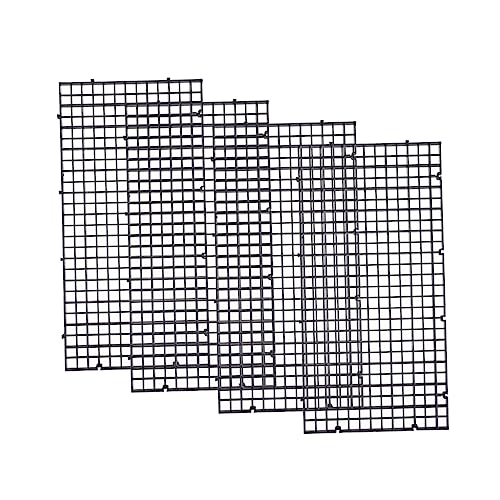 BESPORTBLE Aquarium Zubehör 4pcs Fisch Net Grid Teiler Kunststoff Net für Aquarium Schwarz von BESPORTBLE